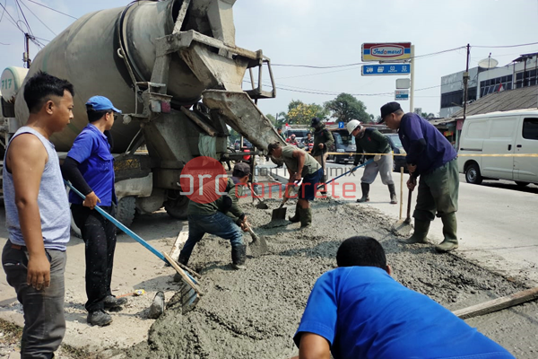 Readymix untuk Cor Jalan di Gandamekar Cikarang Barat